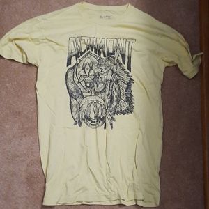 ALTAMONT Skate Tee size L yellow skater tee